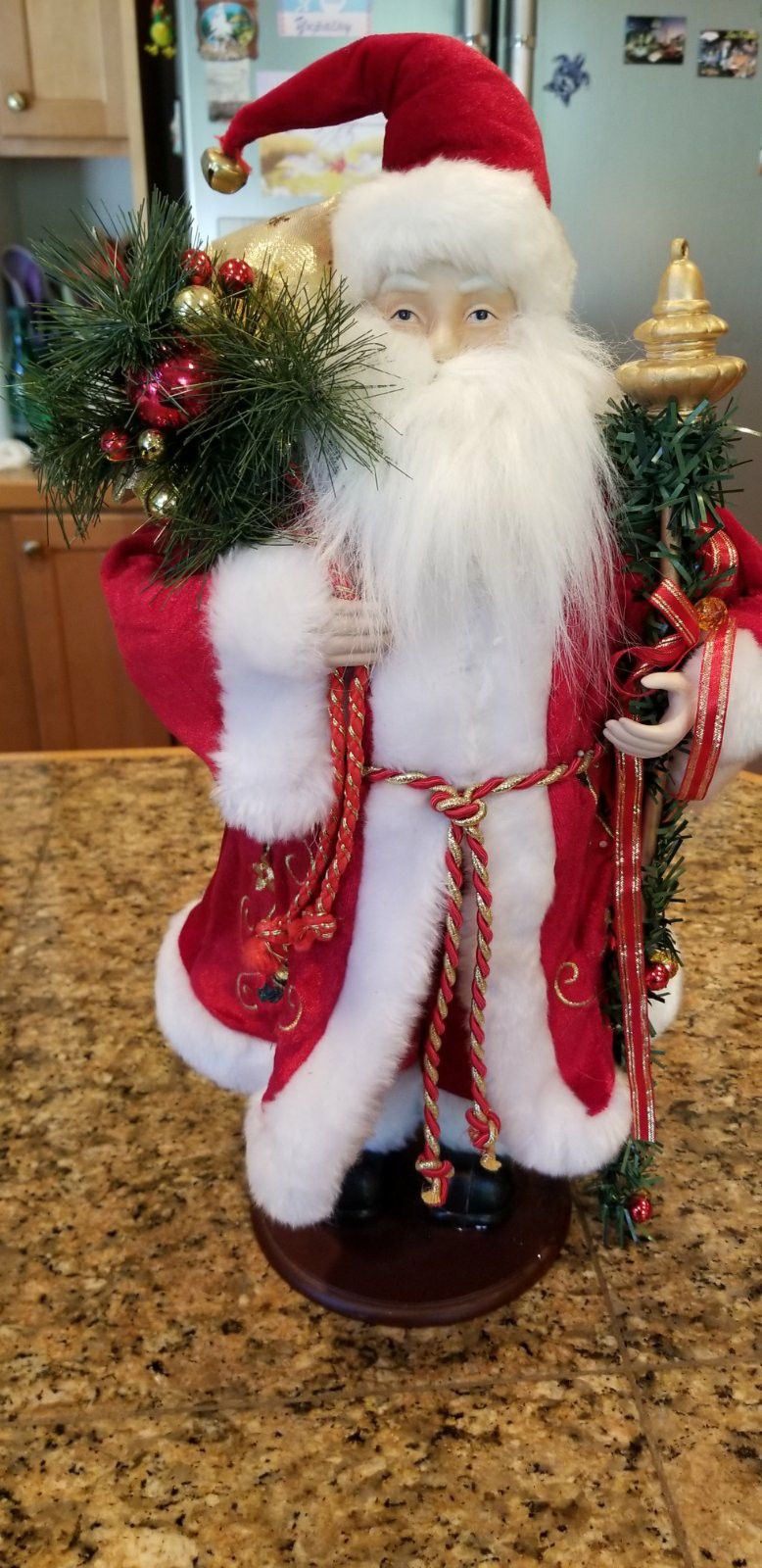 Santa Claus Christmas Decor, Statue 19 inches tall