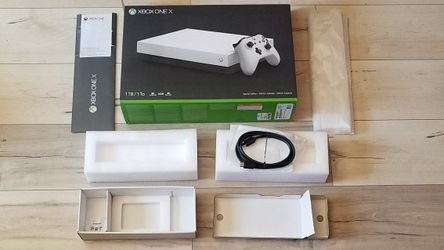 Xbox One X Box With Manual, Pads + Hdmi
