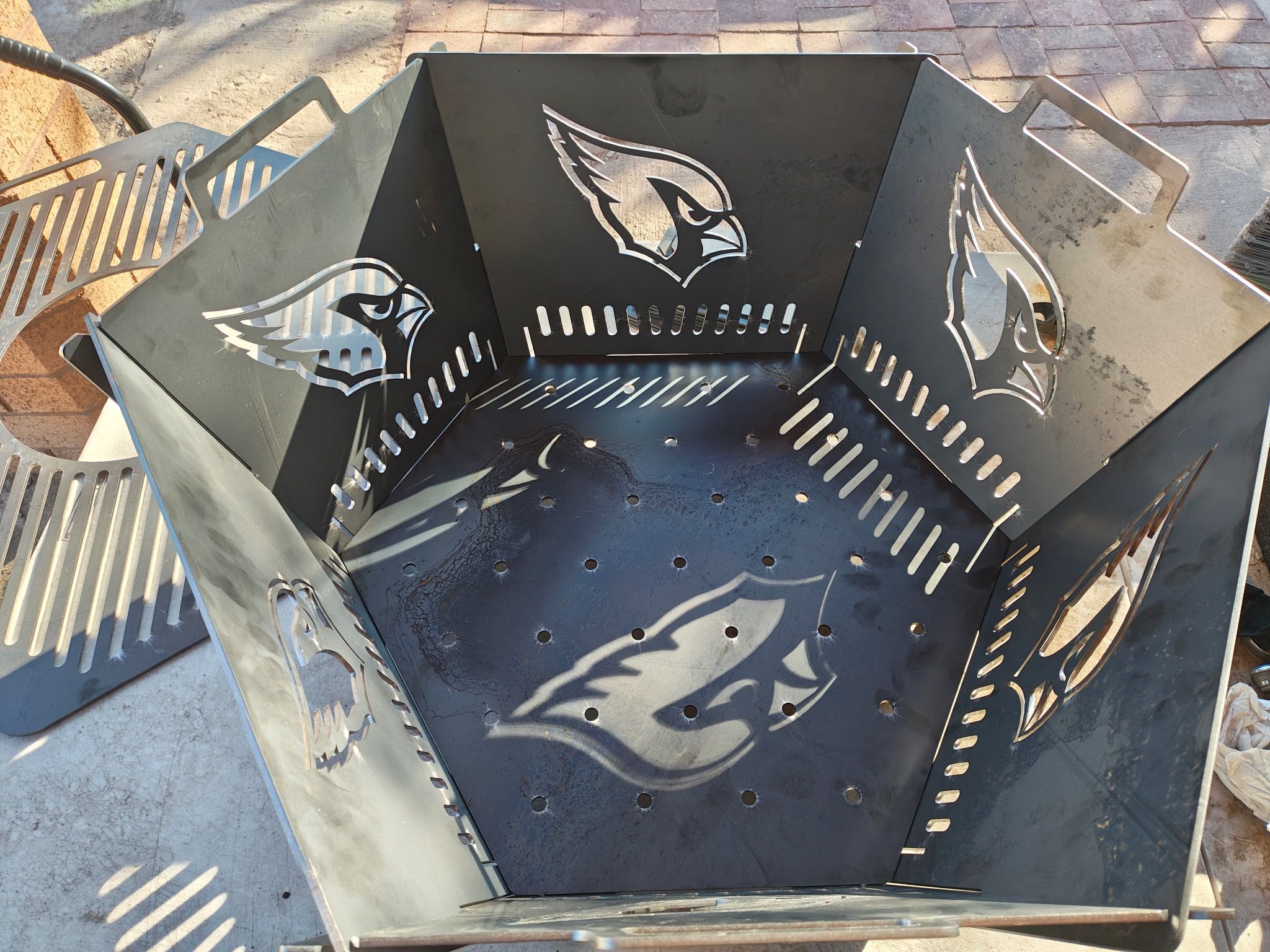 Custom Collapsible Metal Fire Pits — Hexagon or Square