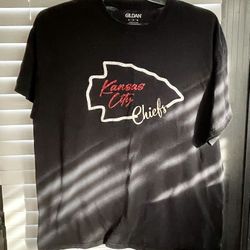 Kansas City Chiefs Tee - Glitter Tee - Sisterhood - Size XL - Black