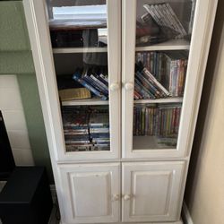 Solid Wood Bookcase/Entertainment Unit