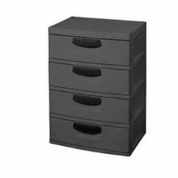 Sterilite 01743V01 Drawer Unit, 4- Drawer, Plastic, 25-5/8 in OAW, 35-3/4 in OAH, 19-1/4 in OAD It's $97 online without tax I share the picture, 1 am 