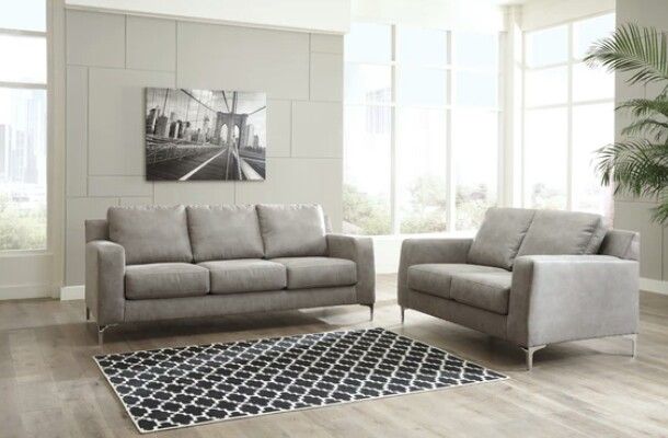 Ryler Steel Living Room Set /# sofa & loveseat .