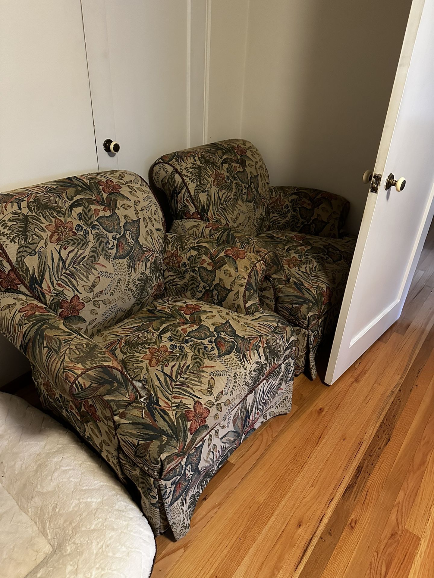 Floral Arm Chairs