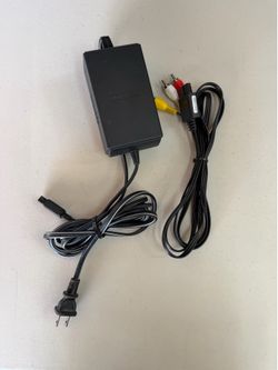 OEM Nintendo GameCube Power Supply AC Adapter Power Cord & Aftermarket AV Cable