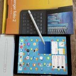 Apple iPad Air 3rd Generation (10.5” screen) 64GB With zagg Keyboard and Pencil 