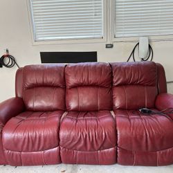 Recliner Leather Sofa 