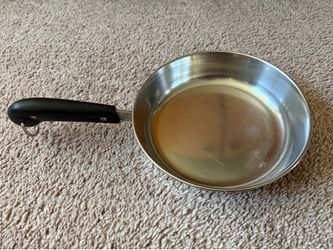 Revereware Stainless Steel Copper Bottom 8in Frying Sauce Pan Riverside CA USA Revere-ware