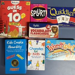 7 Different Card Games WordSpiel, Splurt, Quiddler, Kids Create Absurdity & Guess in 10 Cities Around The World, Charades For Kids, 4th Grade Vocabul