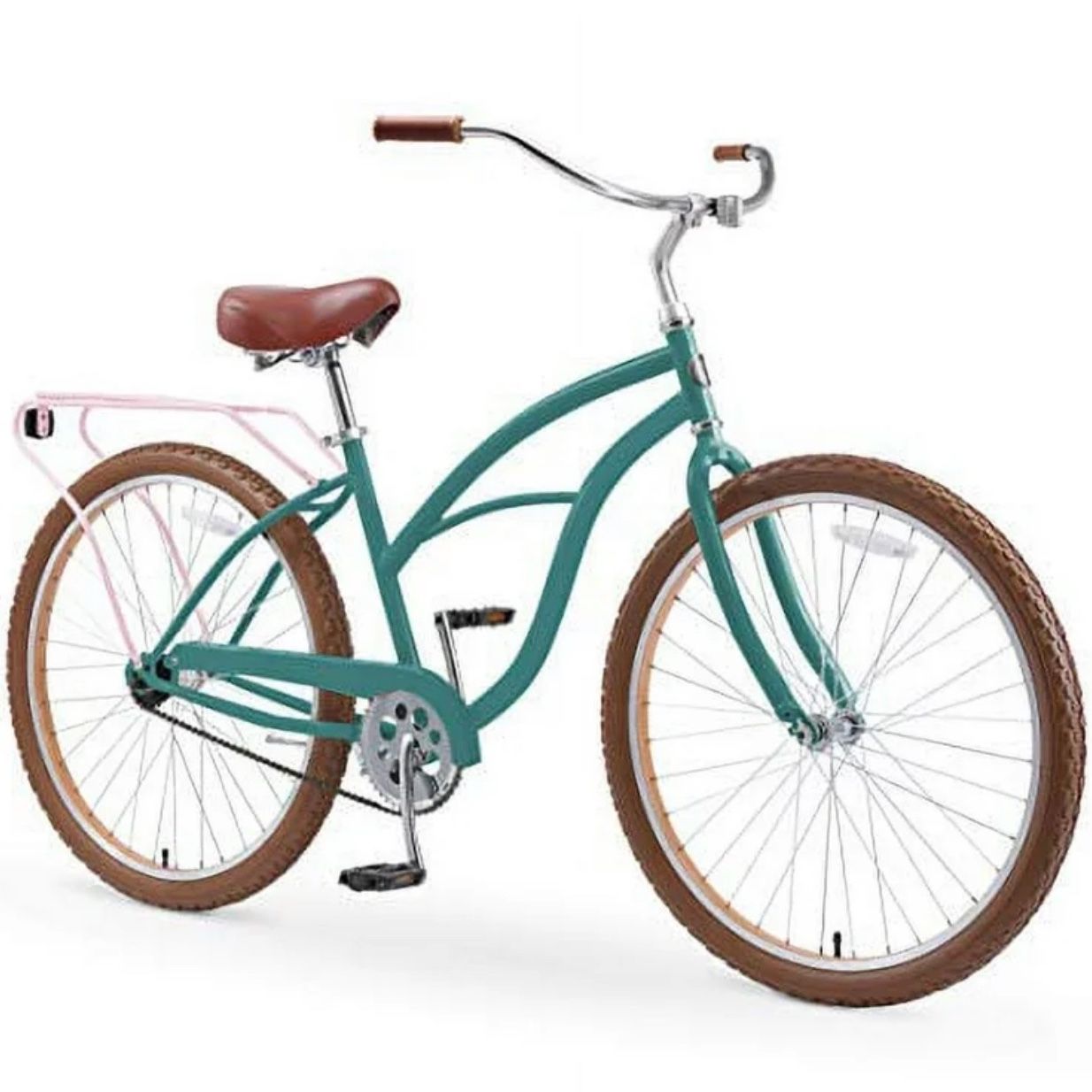 sixthreezero electric-bicycles around the block women's beach cruiser bicycle 26" 500W 7-Speed B youll be ensured a smooth and stylish ride as the front and rear handbrakes can be used for easy stopping Cruiser Bikes Buy Sixthreezero Bike