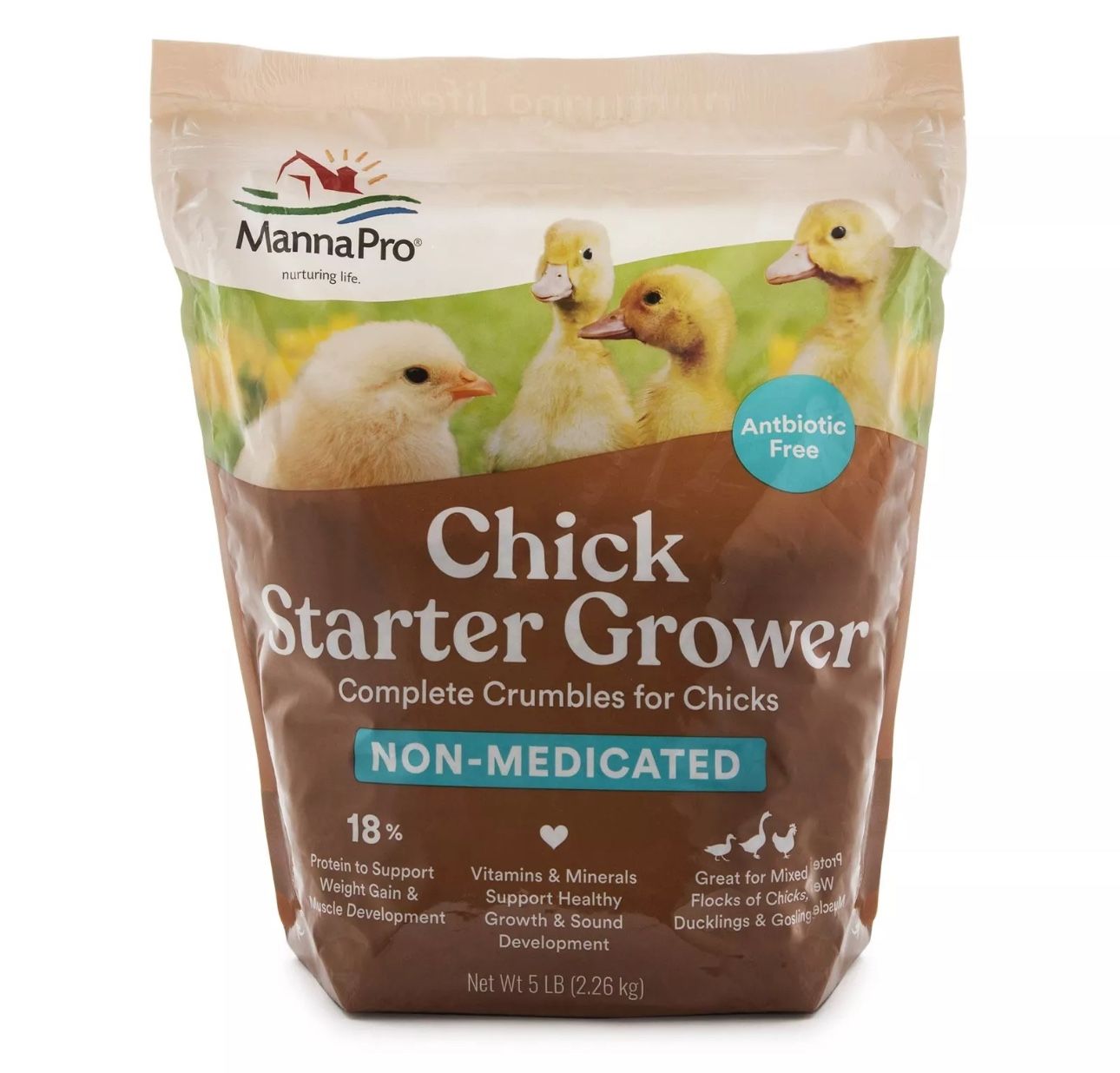 Chick Starter Food Non-Medicated Chick Feed – Chick Supplies Duck Food 5 Pounds