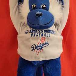 Dodgers Monkey 18" Long Head To Toe 25" Extended  Arms "NEW"