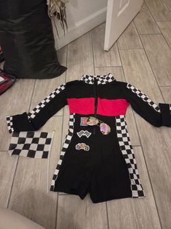 Race Car Driver Halloween  Costume Romper