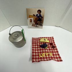 Vtg Pleasant Company American Girl Addy School Story Lunch Pail Food Accessory