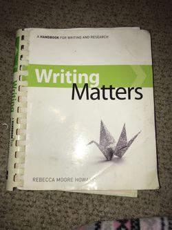 Writing matters by Rebecca Moore Howard