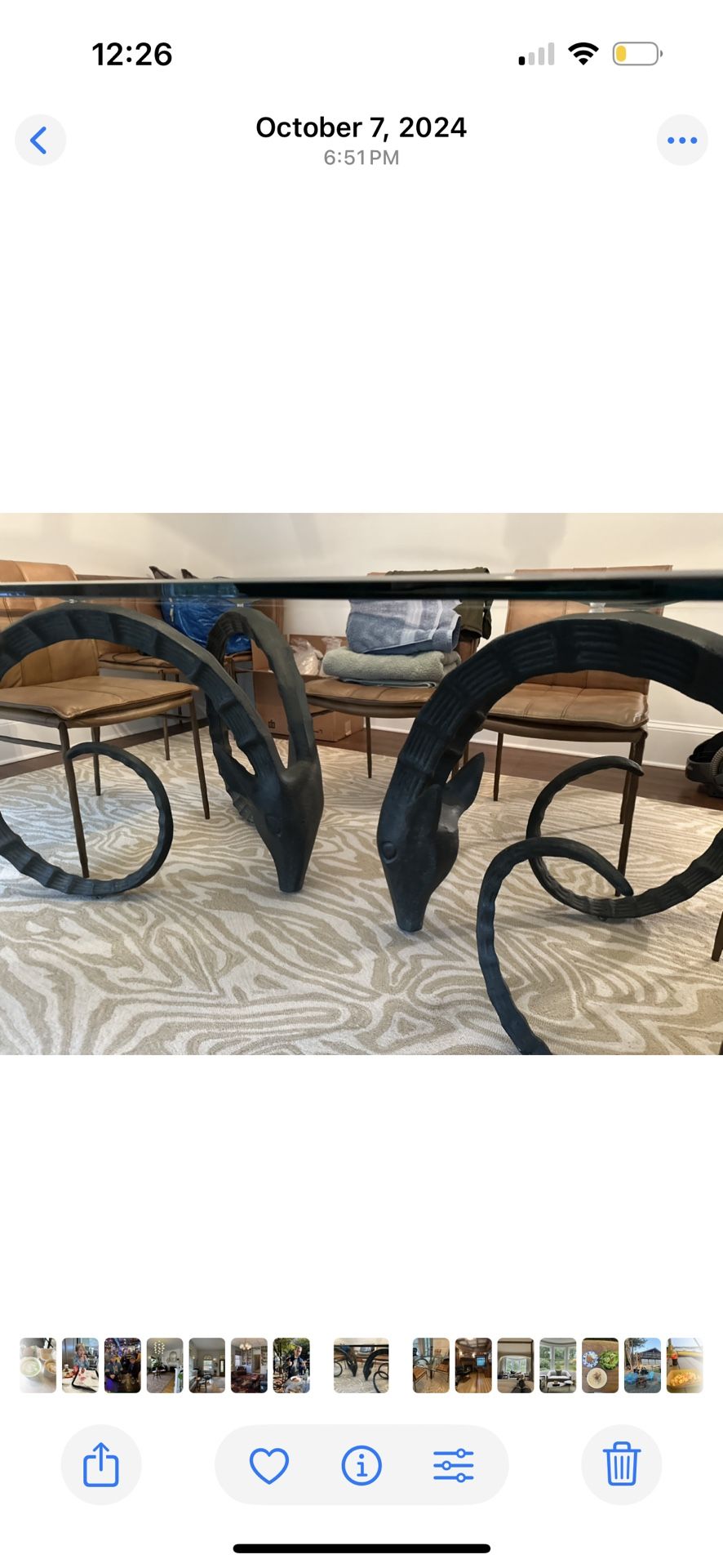 1970s Rams Ibex Dining Room Table