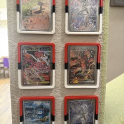 Pokeball Top Loader Bumper 3D Printed Edge Guard for Pokemon Card Display Wall