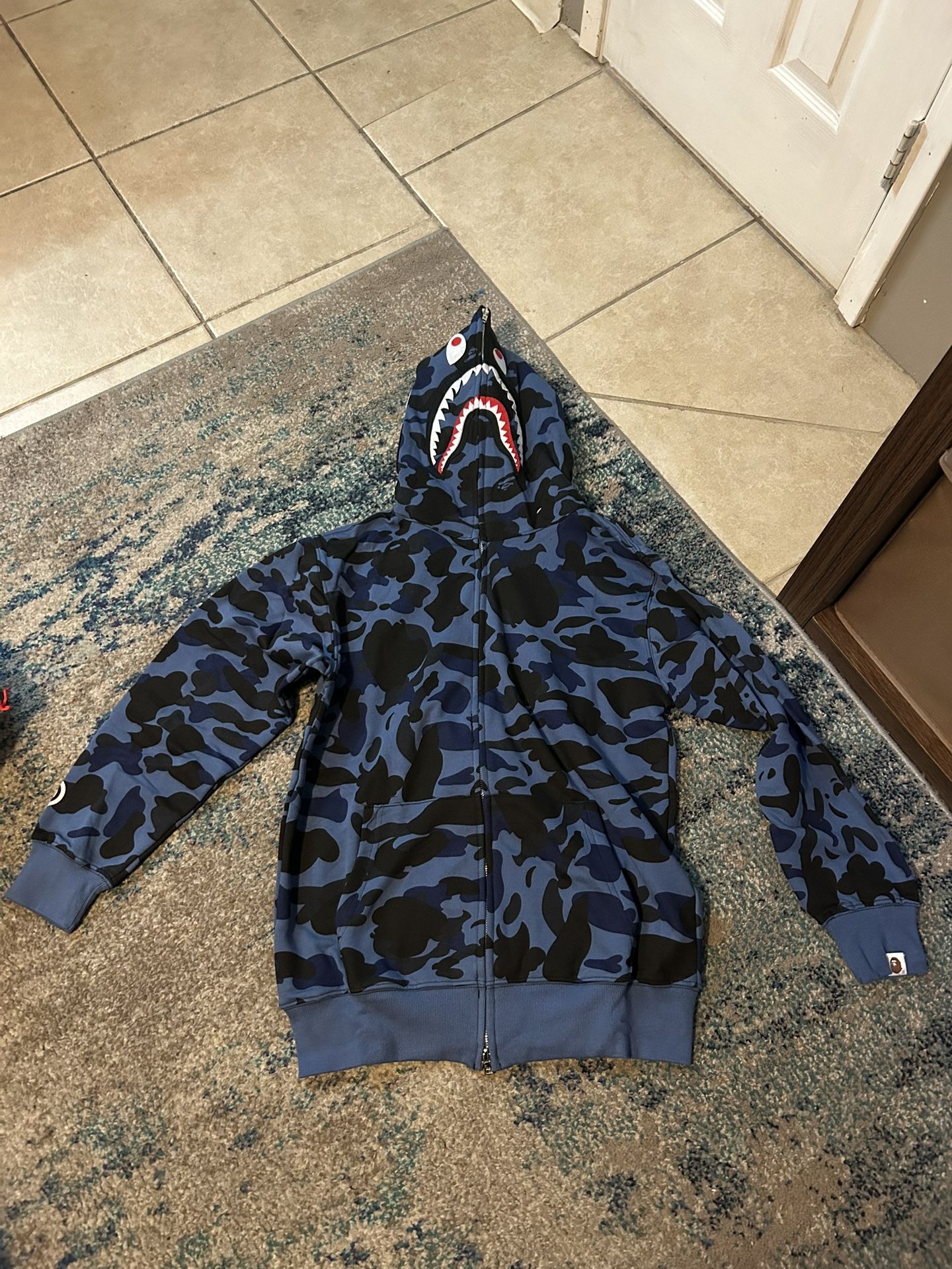 blue bape hoodie