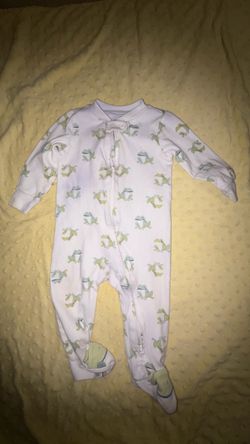 Baby Footed Sleeper with Frog Print