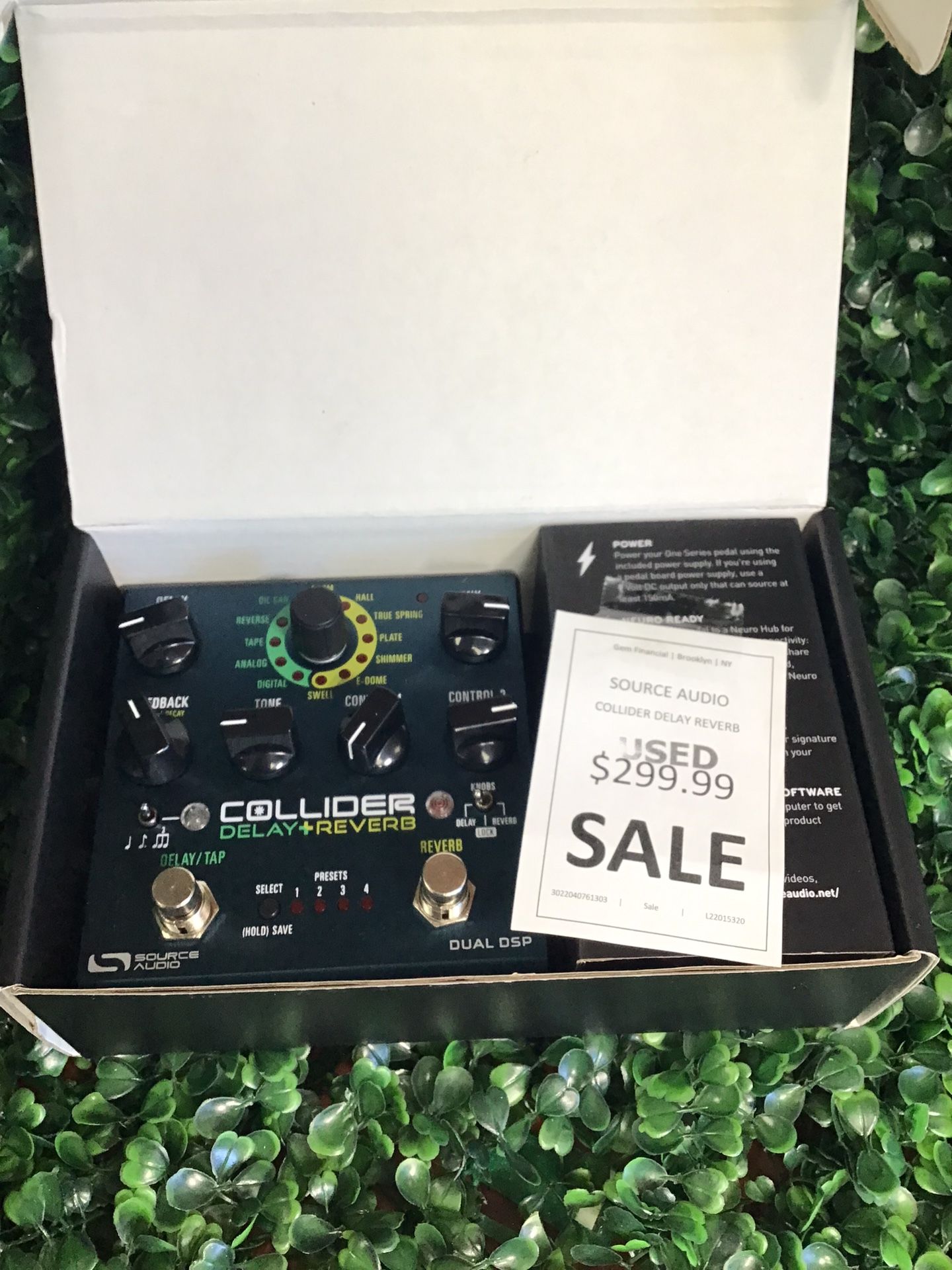 Source Audio Collider Delay Reverb