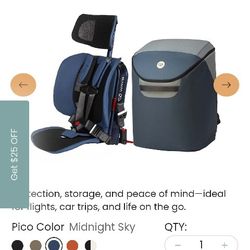WayB pico Portable Car Seat With The Carry Bag Bundle 