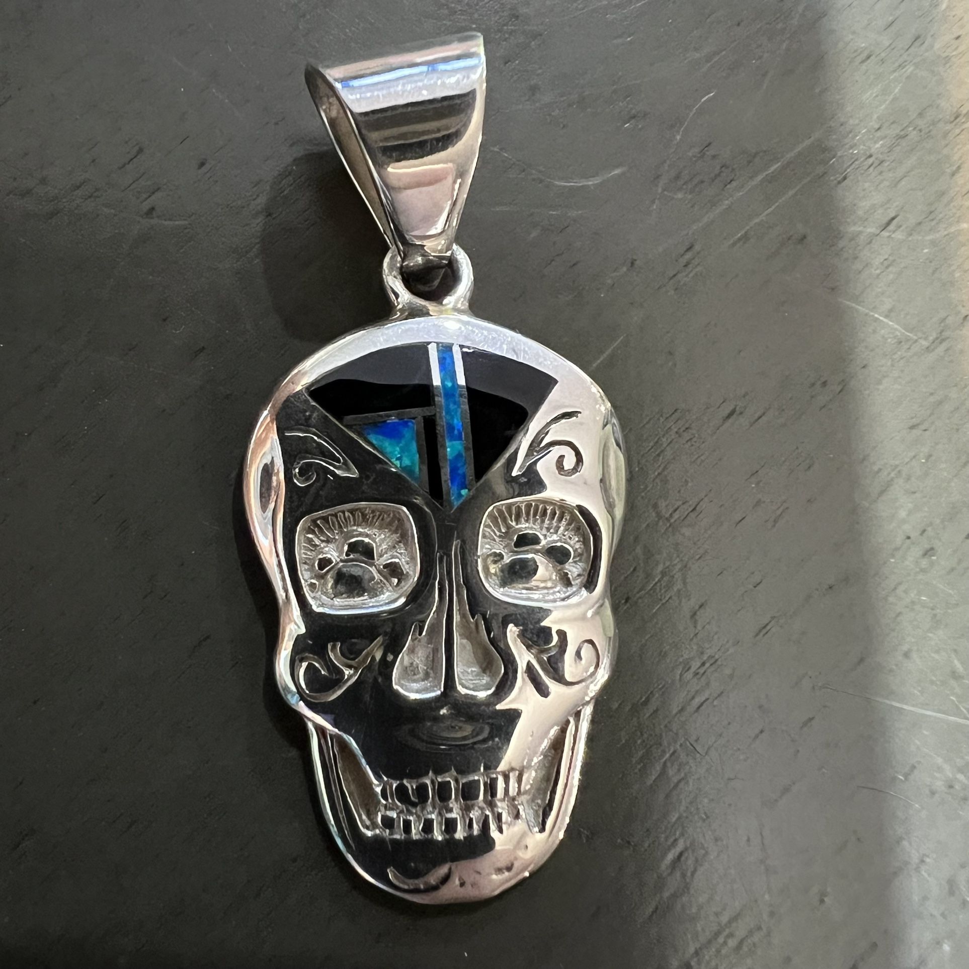 Navajo Native Silver Pendant Sterling Silver Silver Buffalo