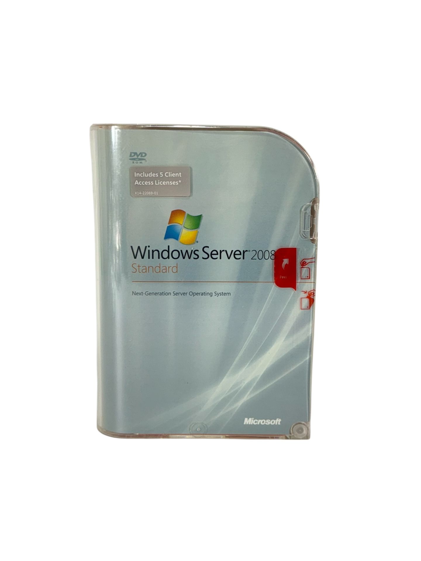 SEALED Microsoft Windows Server 2008 Standard 5-Client Licenses / 32-Bit 64-Bit