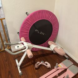 Trampoline and exercise bike
