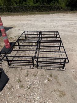 Queen size metal base