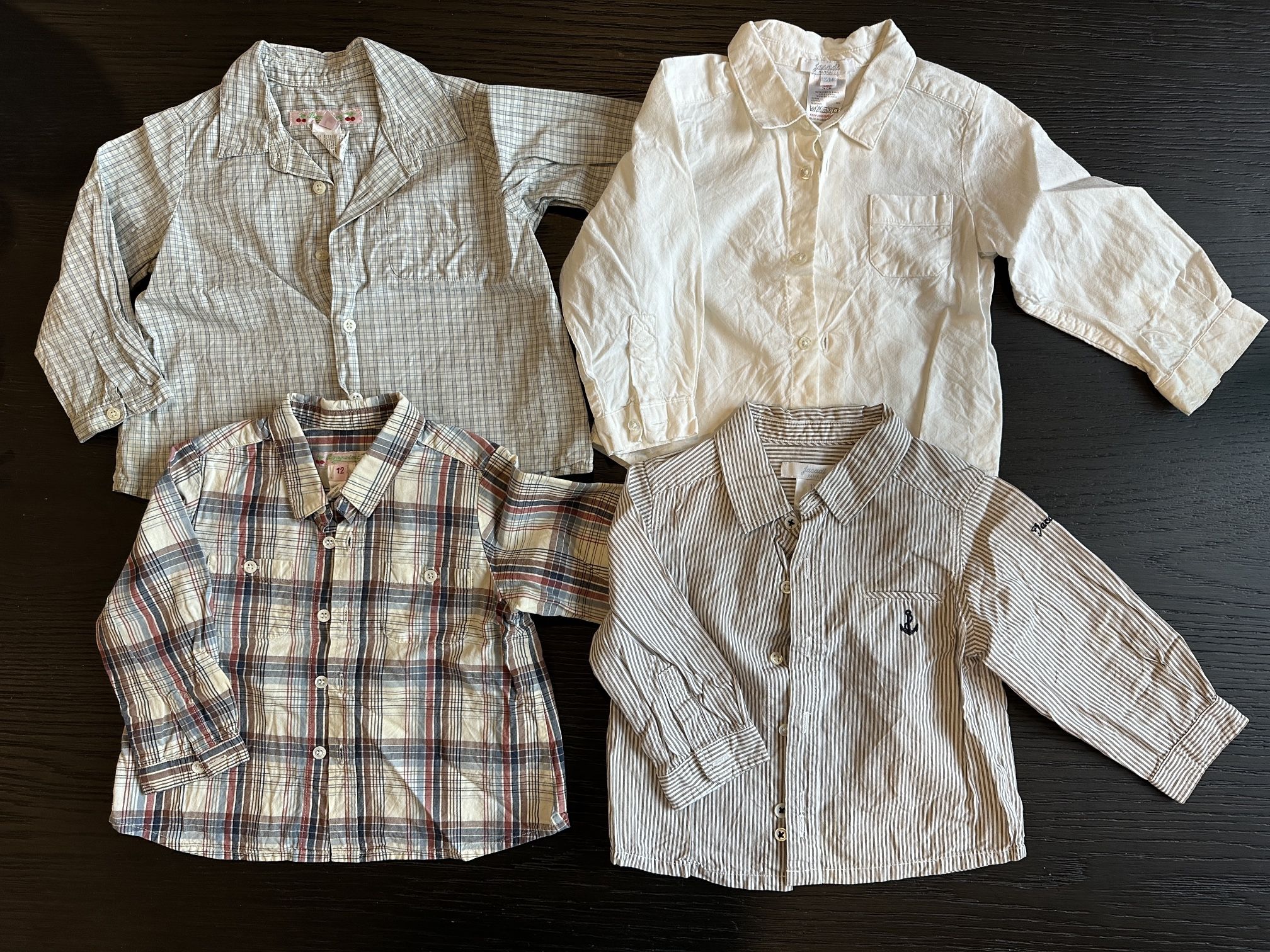 12 Month Old Boys Jacadi & Bonpoint Long Sleeves Shirt