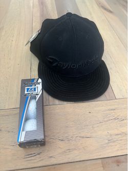 New Taylor Made golf hat and golf balls