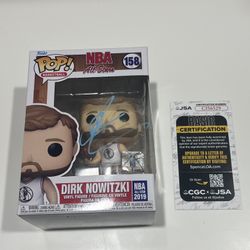 Dirk Nowitzki Dallas Mavericks JSA Autographed Funko