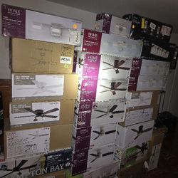( Abanicos  & Lámparas  De Varios Estilos  Nuevas De $45 -$85