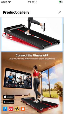 Walking Pad Treadmill for Home, Built-in Speaker, 6.2MPH Under Desk Walking Pad with 10% Incline, 2.75HP Portable Walking Pad with APP, 330LBS Capacit