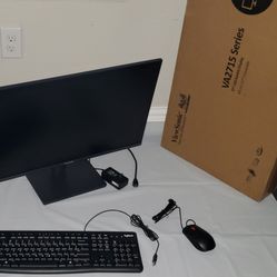 Monitor LED 27 in with keyboard and mouse