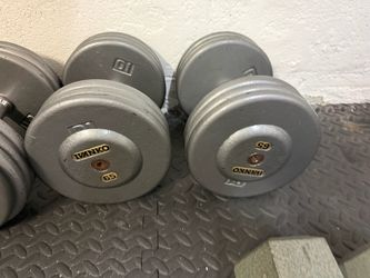 Ivanko Adjustable Dumbbells Pair of 65 lbs
