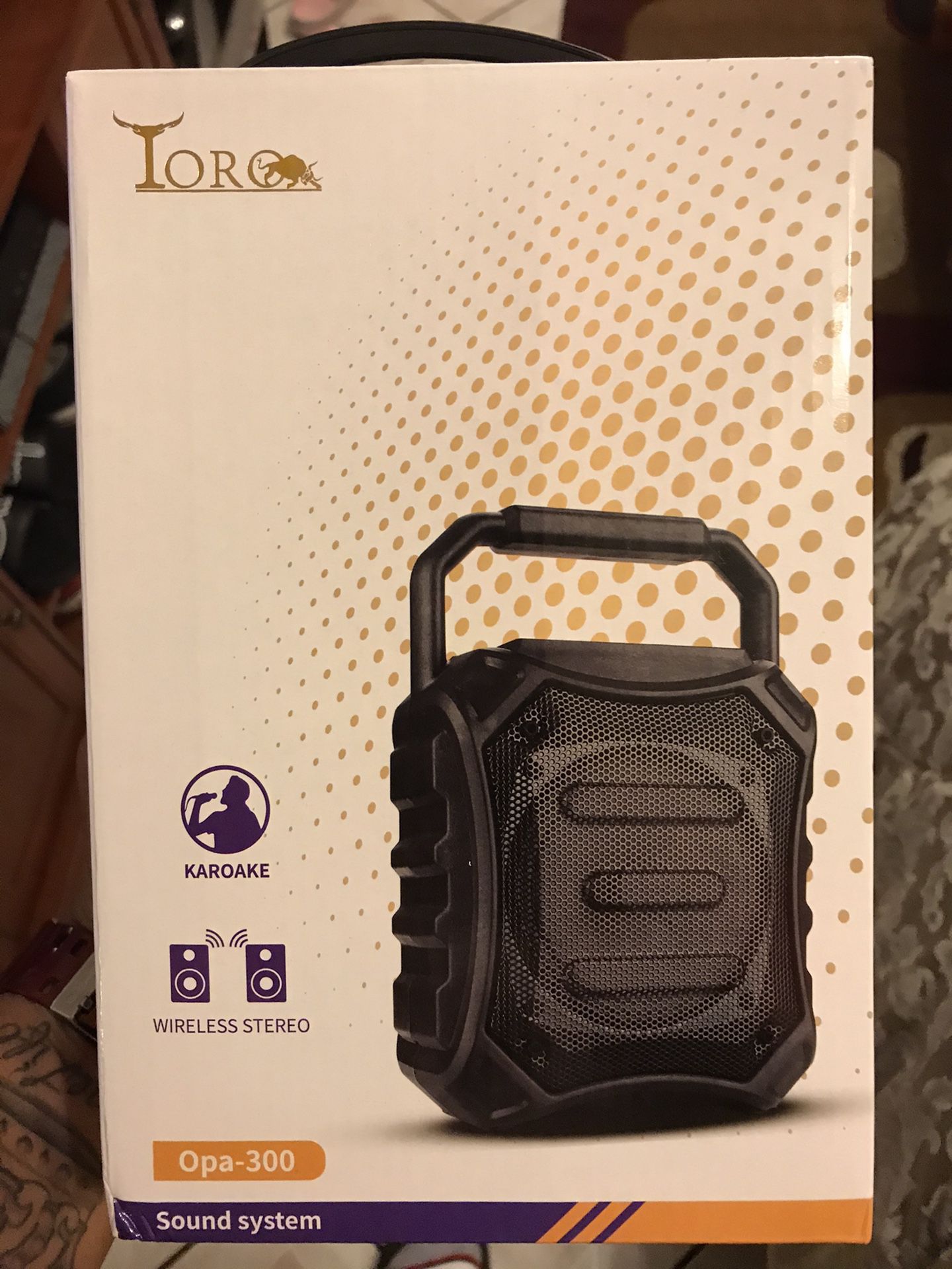 Toro Bluetooth stereo system speaker