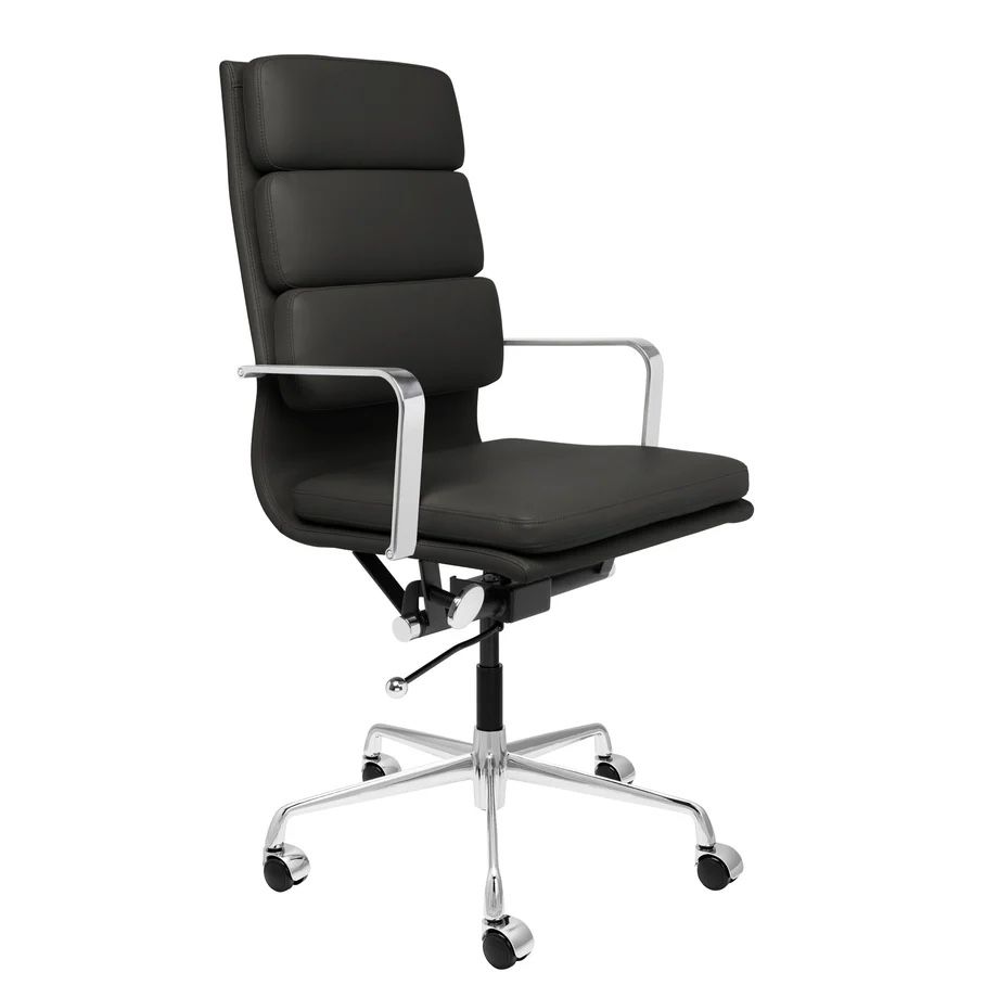 (“Vitra”) SOHO Premier Tall Back Soft Pad Management Chair (Dark Brown Italian Leather)