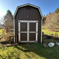 Wooden Shed With Loft