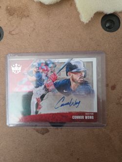 Connor Wong Boston Autographed Baseball Card