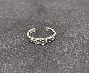 Sterling Silver Rose Toe Ring 