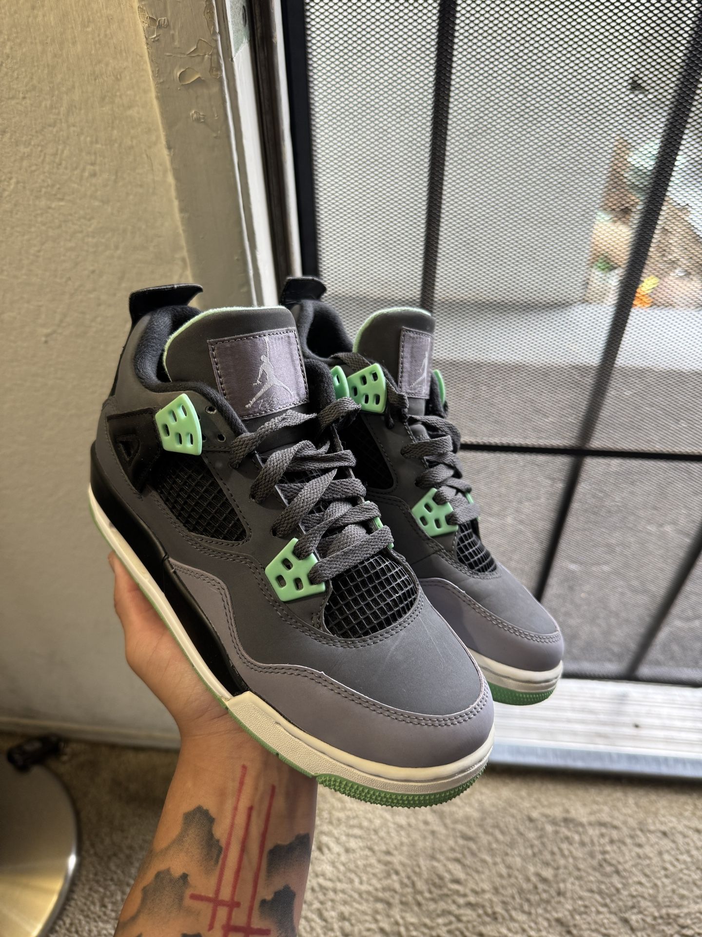 Jordan 4 Retro Green Glow (GS) 5Y