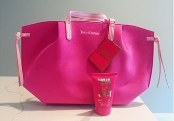 Juicy Couture Tote Bag Pink and Viva La Juicy Body Soufflé 