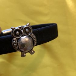 Handmade Cork Bracelet with Owl Charm