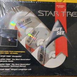 Star Trek Windows CD-ROM Gift Set Of Programs For Programs And All New Sealed