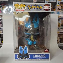 Lucario Funko Pop  #863 10-Inch Jumbo