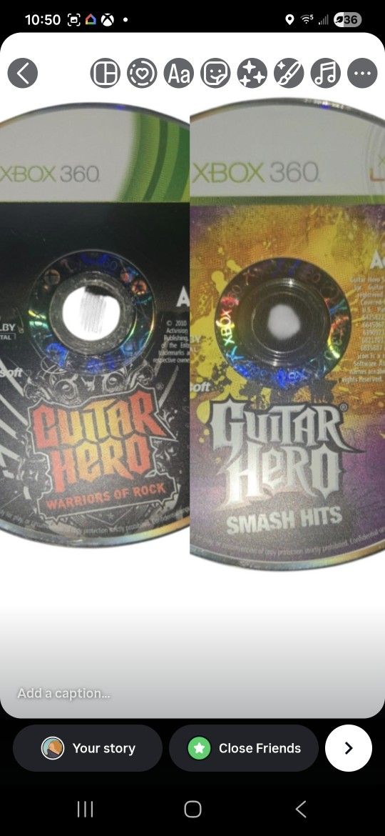 Guitar Hero Smash Hit Warriors Of Rock for Xbox 360 loose