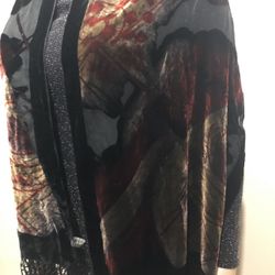 PONCHO DE TERCIIOPELO