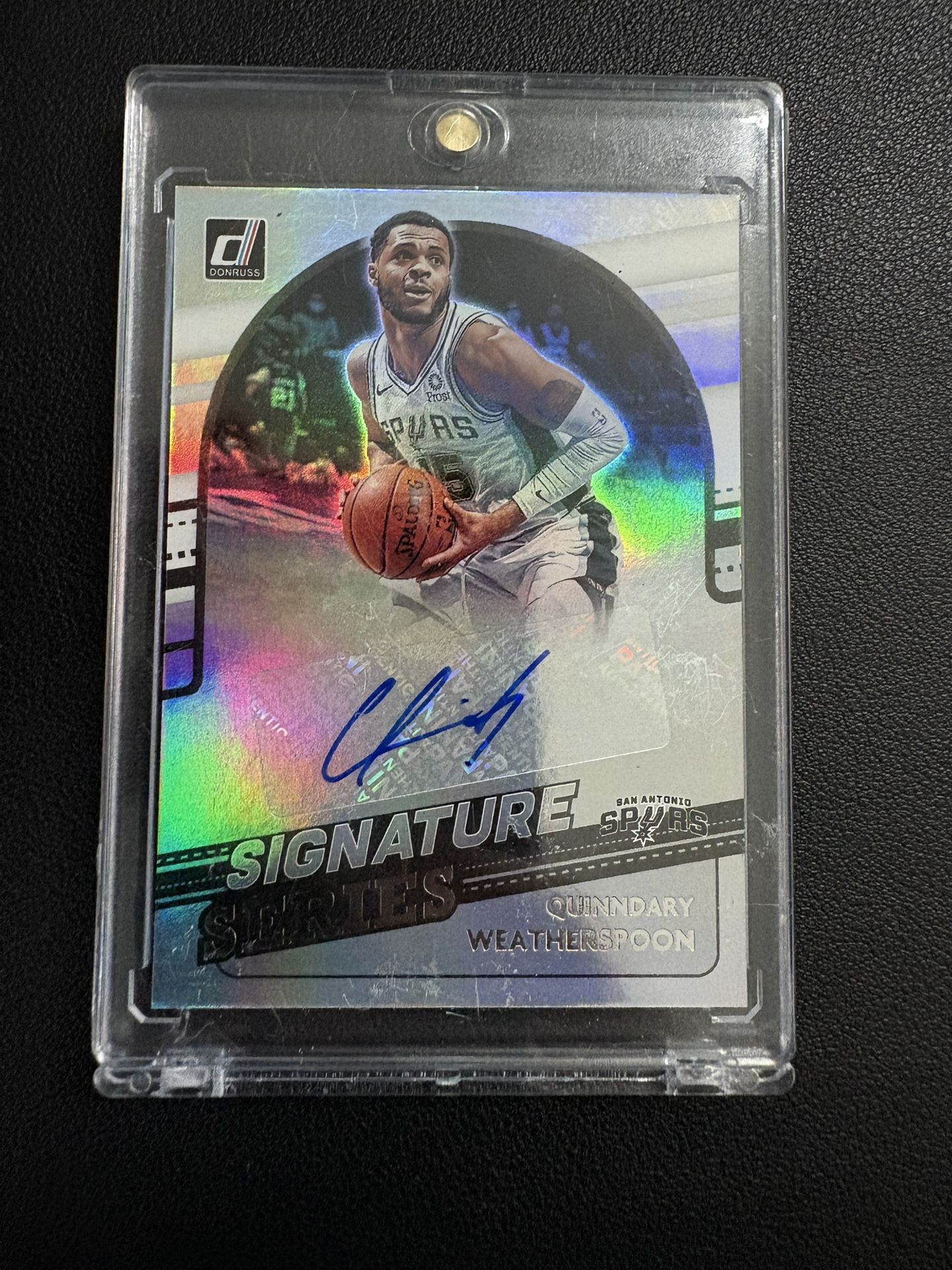 2021-22 Panini Donruss Signature Series #SS-QWS Quinndary Weatherspoon