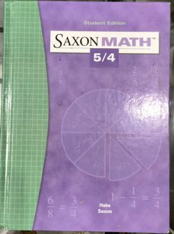 Saxon Math 5/4 Student Edition